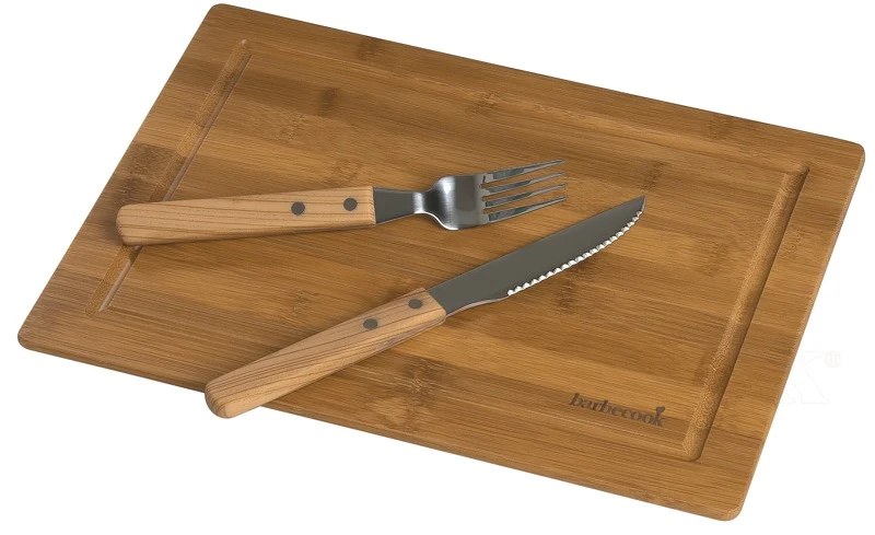 BARBECOOK Set Comida Bambú 1 Persona 1 BARBECOOK Set Comida Bambú 1 Persona