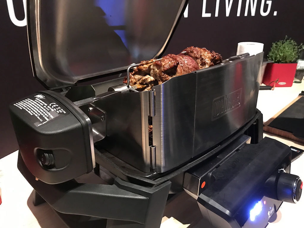 Asador Giratorio Para Weber Pulse 1000 Y 2000 - Imagen 2
