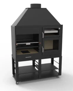 Barbacoa Argentina 140 Cm. Con Horno Y Estantes