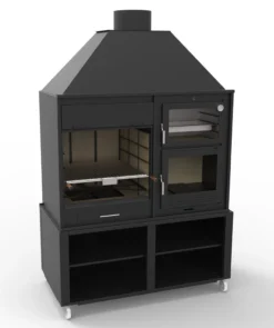 Barbacoa Argentina 160 Cm. Con Horno Y Estantes