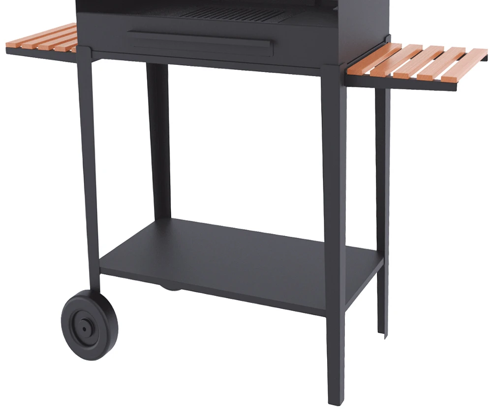 Barbacoa Carbón Y Leña 60 Cm Con Chimenea Y Carro 2 Barbacoa Carbón Y Leña 60 Cm Con Chimenea Y Carro - Imagen 2