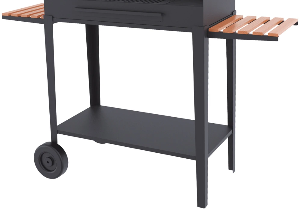 Barbacoa Carbón Y Leña 80 Cm Con Chimenea Y Carro 2 Barbacoa Carbón Y Leña 80 Cm Con Chimenea Y Carro - Imagen 2