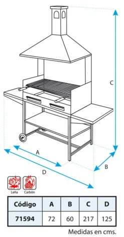 Barbacoa Chimenea Todo Metal Extra Fondo 5 Barbacoa Chimenea Todo Metal Extra Fondo -Napoleon || Weber || Broil King Ventas Barbacoa Chimenea Todo Metal Extra Fondo 3