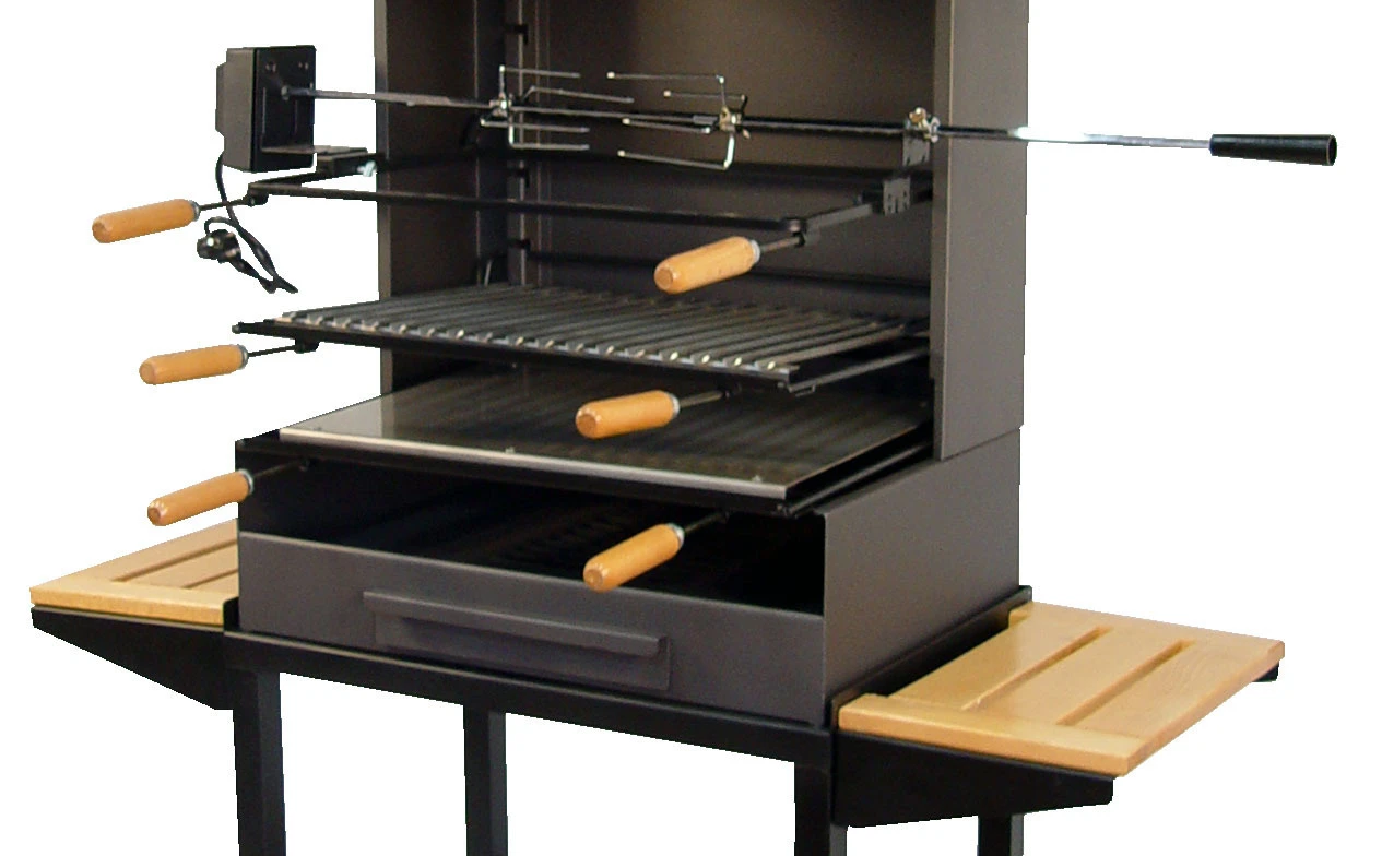 Barbacoa Chimenea Con Rustidor 2 Barbacoa Chimenea Con Rustidor - Imagen 2