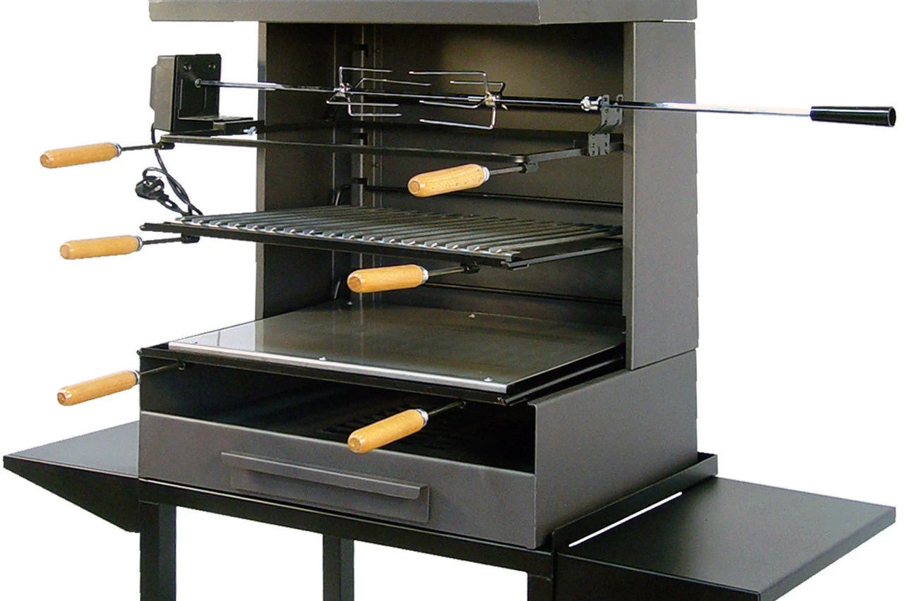 Barbacoa Chimenea Todo Metal Con Rustidor 2 Barbacoa Chimenea Todo Metal Con Rustidor - Imagen 2