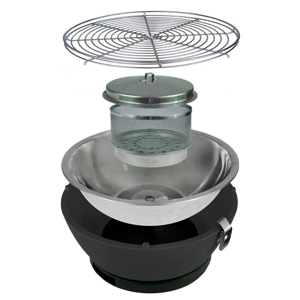 Barbacoa Portatil Sin Humo Vesubio Amarillo 4 Barbacoa Portatil Sin Humo Vesubio Amarillo - Imagen 4