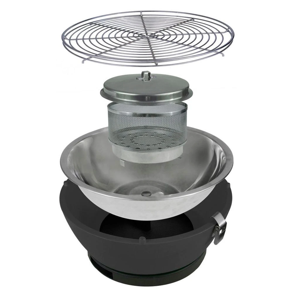 Barbacoa Portatil Sin Humo Vesubio Blanco 5 Barbacoa Portatil Sin Humo Vesubio Blanco - Imagen 5