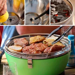 Barbacoa Portatil Sin Humo Vesubio Verde -Napoleon || Weber || Broil King Ventas Barbacoa Portatil Sin Humo Vesubio Verde 15