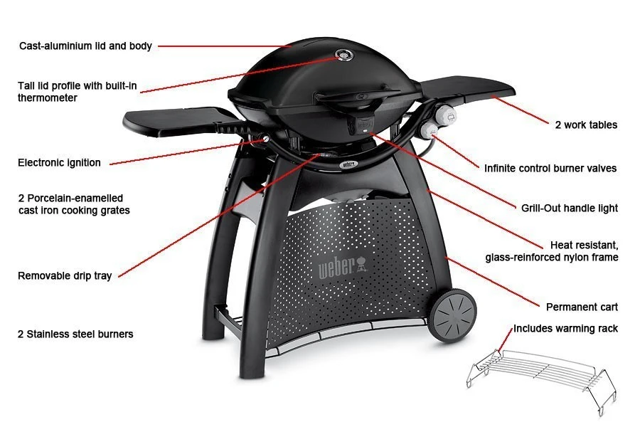 Barbacoa Weber Q 3200 Negra 10 Barbacoa Weber Q 3200 Negra - Imagen 10