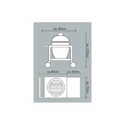 Buggy Para Kamado Monolith Classic Pro Series 2.0 -Napoleon || Weber || Broil King Ventas Buggy para Kamado Monolith Classic Pro Series 2 0 9