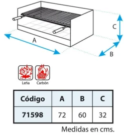 Cajon Barbacoa Argentina Extra Fondo -Napoleon || Weber || Broil King Ventas Cajon Barbacoa Argentina Extra Fondo 3