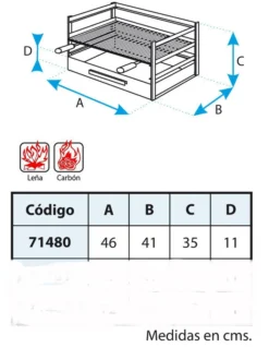 Cajon Barbacoa Fijar En Pared Pequeño 5 Cajon Barbacoa Fijar En Pared Pequeño -Napoleon || Weber || Broil King Ventas Cajon Barbacoa Fijar en Pared Chico 3