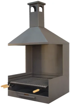 Cajon Barbacoa Con Chimenea Grande Extra Fondo