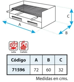 Cajon Barbacoa Con Parrilla Inox. Grande Extra Fondo 5 Cajon Barbacoa Con Parrilla Inox. Grande Extra Fondo -Napoleon || Weber || Broil King Ventas Cajon Barbacoa con Parrilla Inox Grande Extra Fondo 3