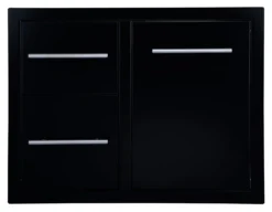 Cajonera Doble + Cajón Cubo Basura Negro