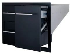 Cajonera Doble + Cajón Botella Gas O Cubo Basura Negro 6 Cajonera Doble + Cajón Botella Gas O Cubo Basura Negro -Napoleon || Weber || Broil King Ventas Cajonera doble cajon botella gas o cubo basura Negro 2