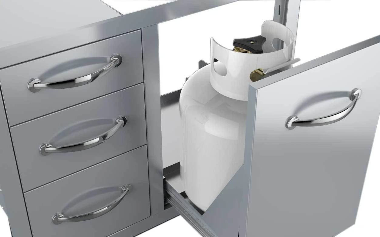 Cajonera Triple + Cajón Botella Gas O Cubo Basura 2 Cajonera Triple + Cajón Botella Gas O Cubo Basura - Imagen 2