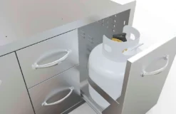 Cajonera Doble Grande + Cajón Botella Gas O Cubo Basura -Napoleon || Weber || Broil King Ventas Cajonera triple cajon botella gas o cubo basura 5