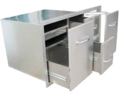 Cajonera Doble Grande + Cajón Botella Gas O Cubo Basura -Napoleon || Weber || Broil King Ventas Cajonera triple cajon botella gas o cubo basura 6