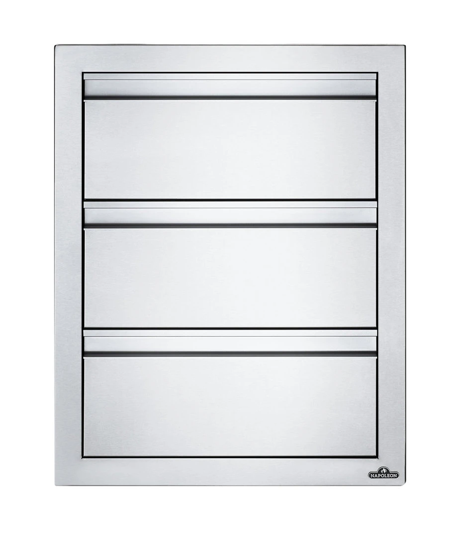 Cajonero Triple Acero Inoxidable Napoleon 1 Cajonero Triple Acero Inoxidable Napoleon