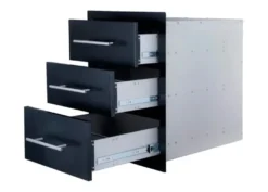 Cajonero Triple Alto Negro -Napoleon || Weber || Broil King Ventas Cajonero triple alto Negro 2