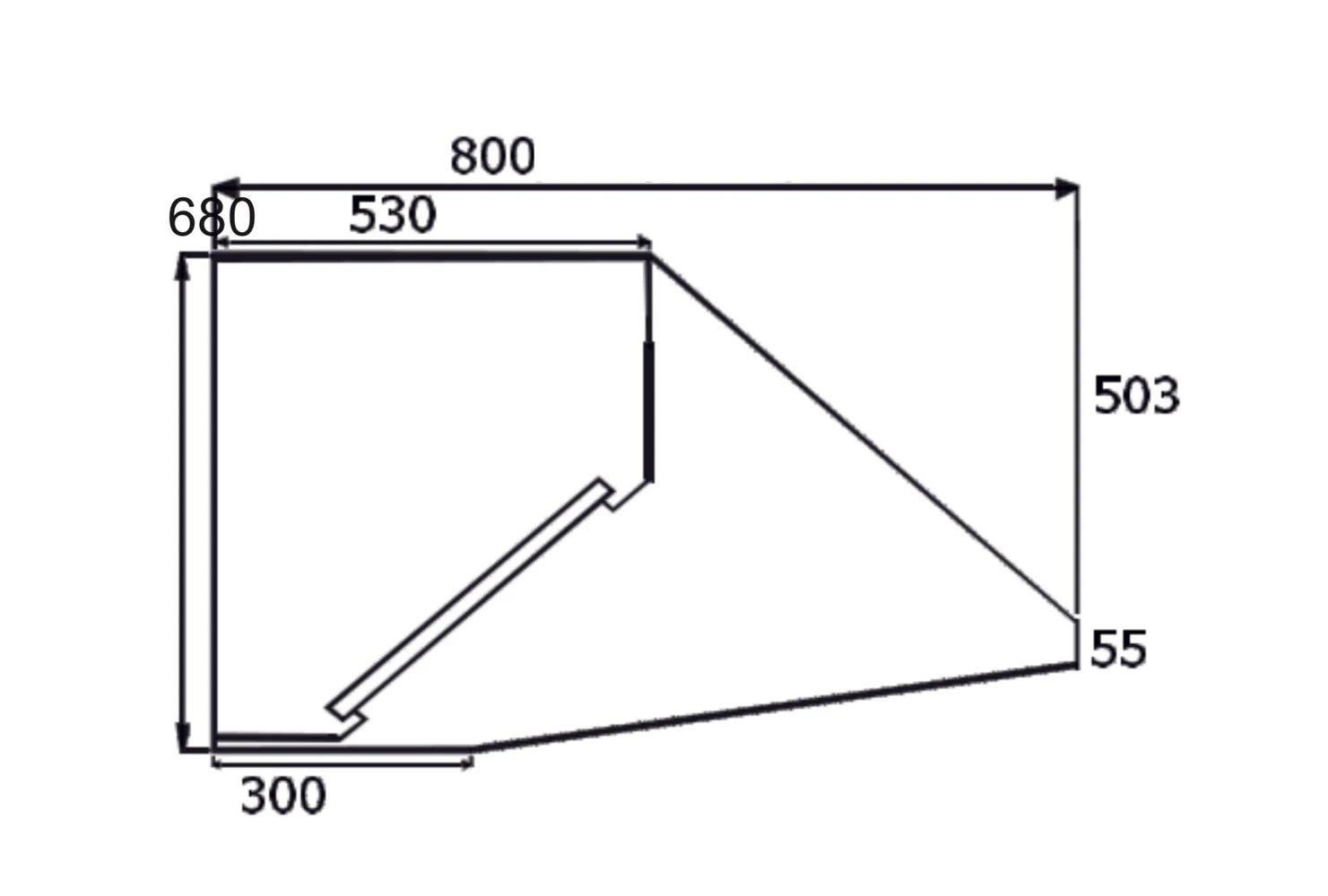 Campana Mural Para Barbacoa 200 Cm. 2 Campana Mural Para Barbacoa 200 Cm. - Imagen 2