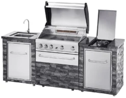 Cocina Exterior Acero Inoxidable Y Piedra Alicante -Napoleon || Weber || Broil King Ventas Cocina Exterior Acero Inoxidable y Piedra Alicante 2