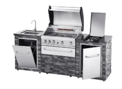 Cocina Exterior Acero Inoxidable Y Piedra Alicante -Napoleon || Weber || Broil King Ventas Cocina Exterior Acero Inoxidable y Piedra Alicante 4