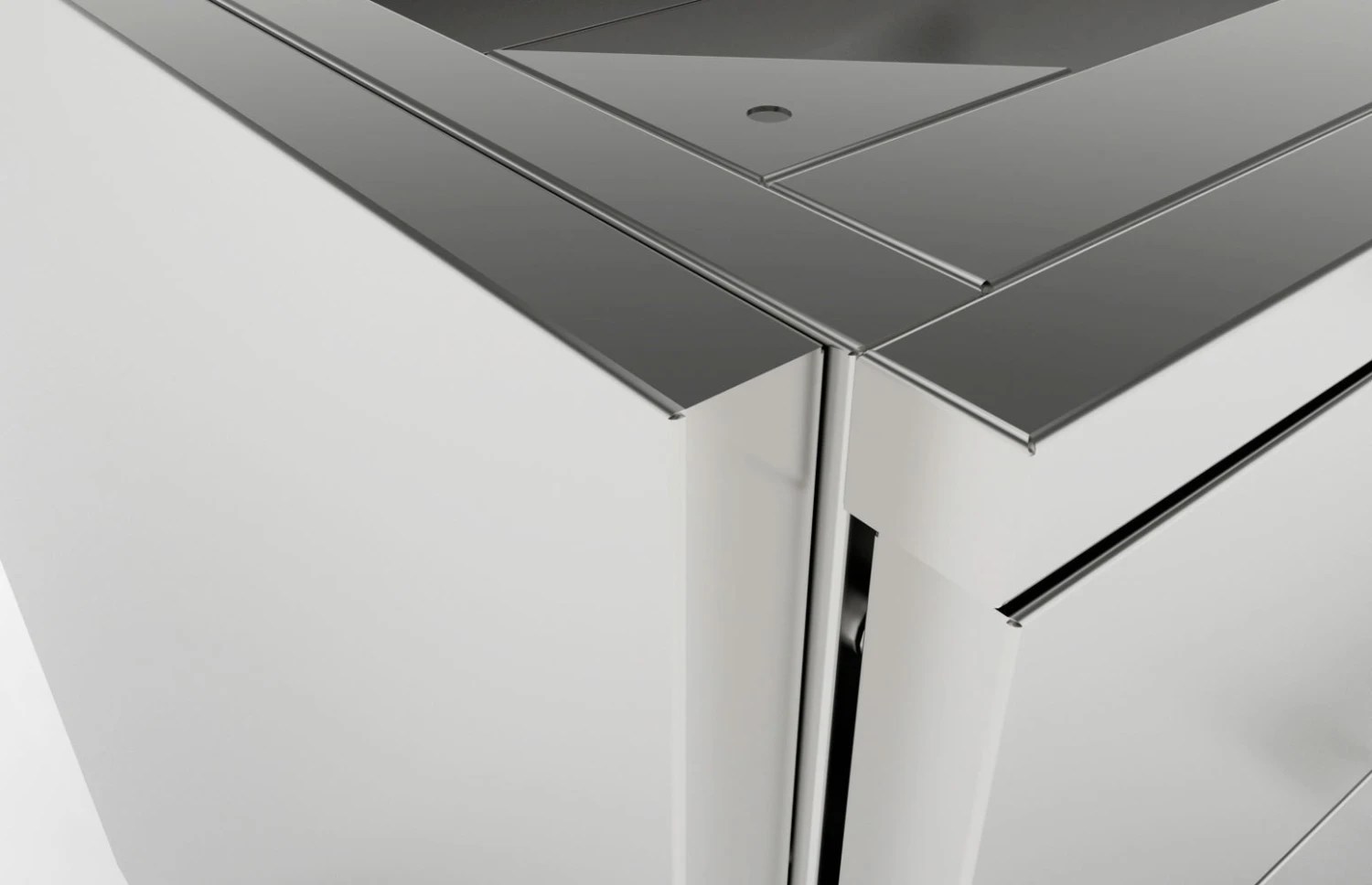 Costado Para Módulos Inox. 2 Costado Para Módulos Inox. - Imagen 2