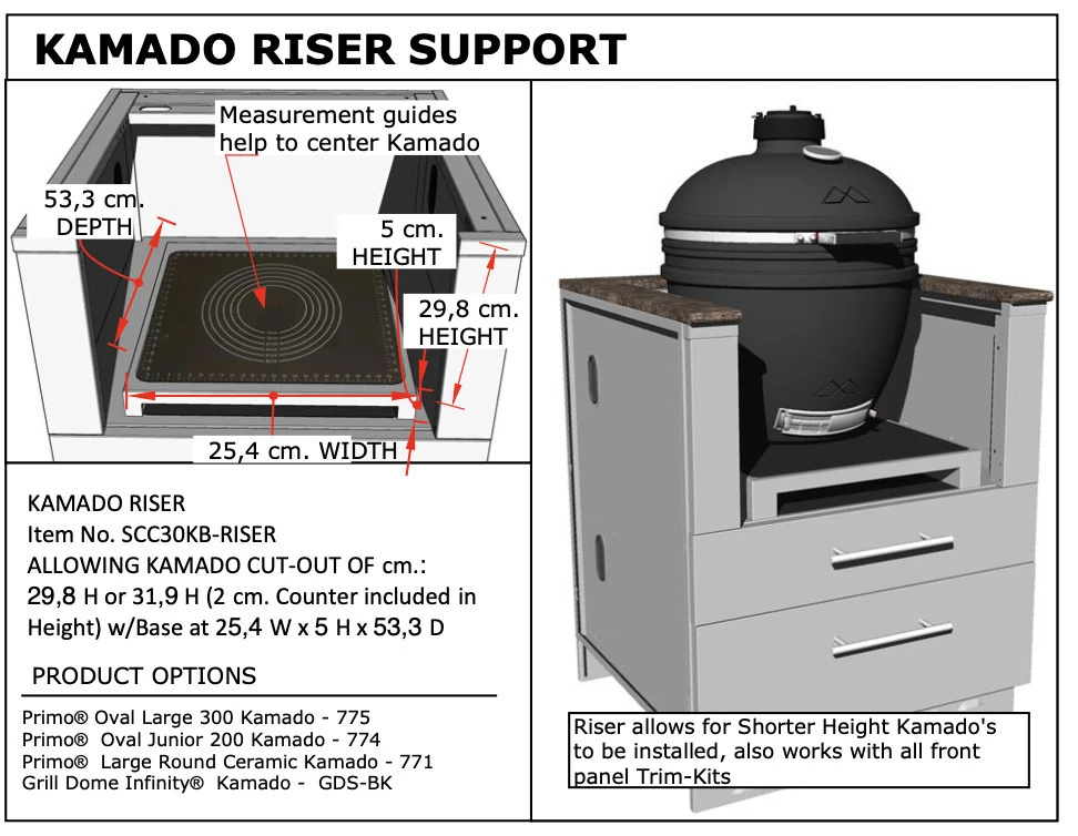 Elevador De Kamado Para Módulo Sunstone 2 Elevador De Kamado Para Módulo Sunstone - Imagen 2
