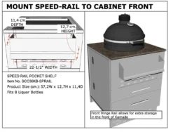 Estante Inox. Para Botellas 17 Estante Inox. Para Botellas -Napoleon || Weber || Broil King Ventas Estante Inox Botellas Sunstone 6