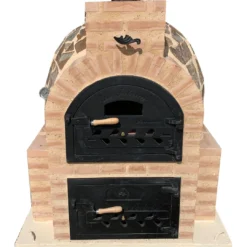 Hornilla Cuadrada Mixta Piedra 90 Cm.