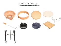 Kamado Monolith Básica Negra Con Pies 14 Kamado Monolith Básica Negra Con Pies -Napoleon || Weber || Broil King Ventas Kamado Monolith Basica Negra con Pies 10