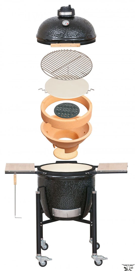 Kamado Monolith Básica Negra Con Pies 5 Kamado Monolith Básica Negra Con Pies - Imagen 5