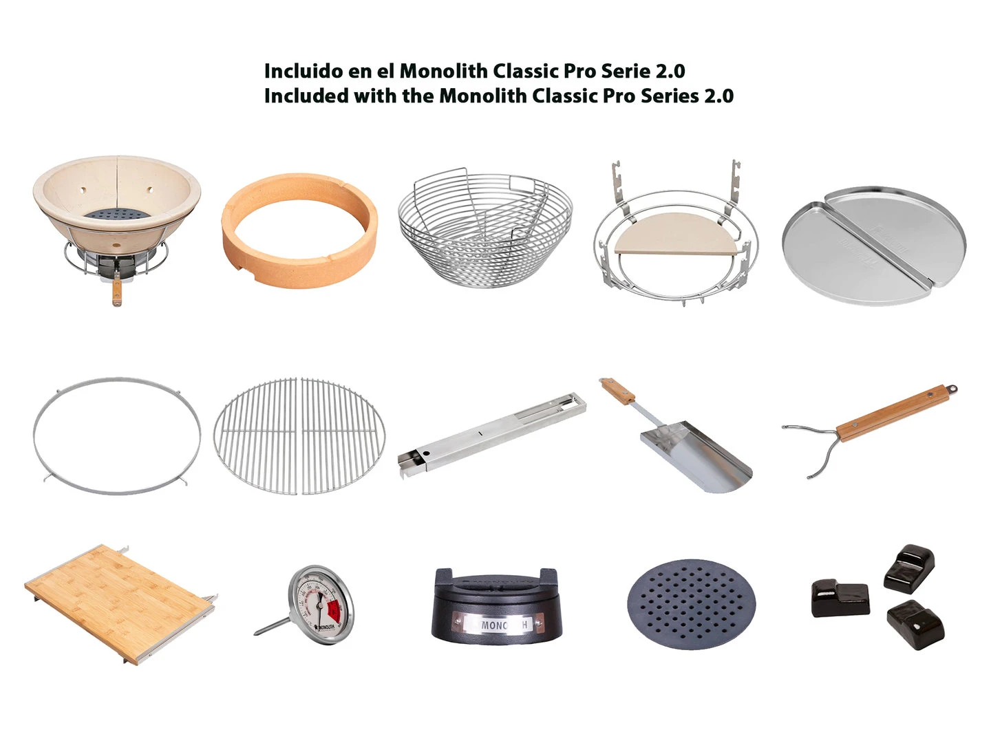 Kamado Monolith Classic Pro Series 2.0 Burdeos 13 Kamado Monolith Classic Pro Series 2.0 Burdeos - Imagen 13