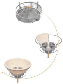 Kamado Monolith Classic Pro Series 2.0 Negro -Napoleon || Weber || Broil King Ventas Kamado Monolith Completo Negro 3 1