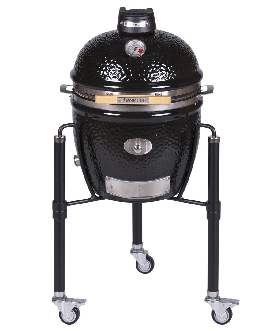 Kamado Monolith Junior Pro Series 2.0 Negro Con Pies 1 Kamado Monolith Junior Pro Series 2.0 Negro Con Pies