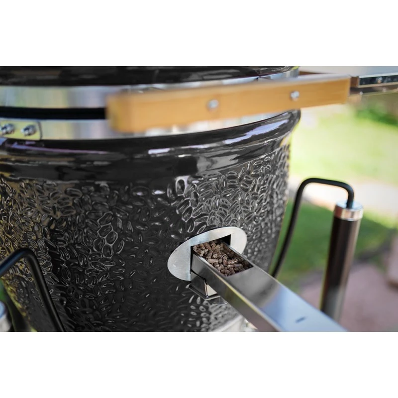 Kamado Monolith Le Chef Pro Series 2.0 Negro Con Pies - Imagen 17