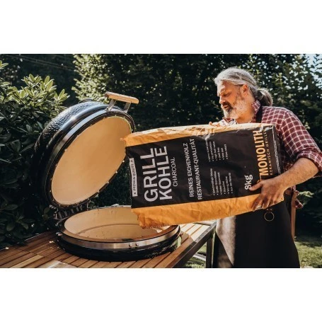 Kamado Monolith Le Chef Pro Series 2.0 Negro Con Pies - Imagen 20