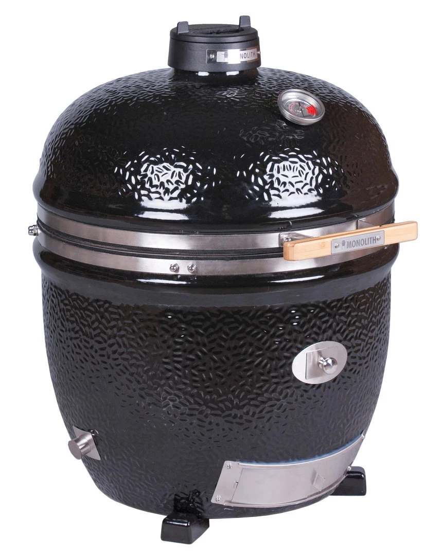 Kamado Monolith Le Chef Pro Series 2.0 Negro Con Pies - Imagen 2