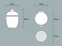 Kamado Monolith Le Chef Pro Series 2.0 Burdeos Sin Pies -Napoleon || Weber || Broil King Ventas Kamado Monolith Lechef Rojo 16