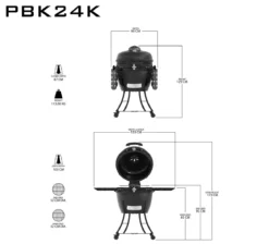 Kamado Pit Boss Negro PB24K -Napoleon || Weber || Broil King Ventas Kamado Pit Boss Negro PB24K 17