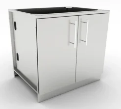 Módulo Inox. Con 2 Puertas 91 Cm.