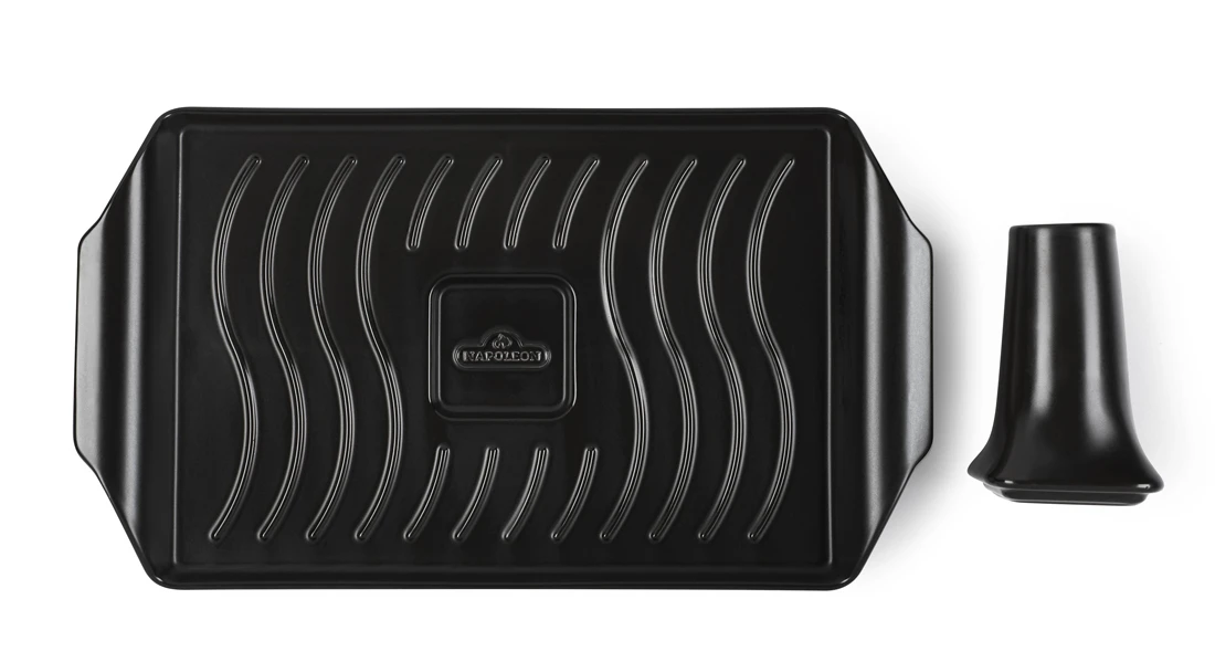 Plancha De Cerámica Con Soporte Para Pollo Napoleon 2 Plancha De Cerámica Con Soporte Para Pollo Napoleon - Imagen 2