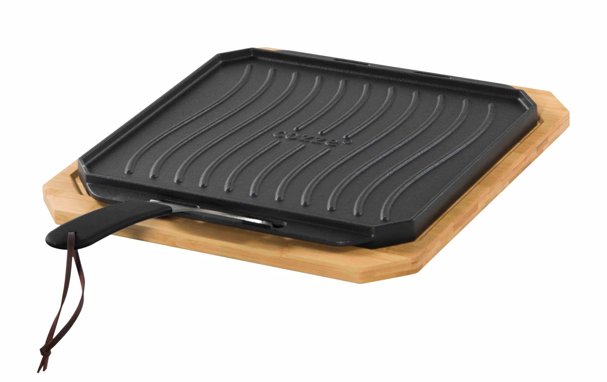 Plancha De Hierro Fundido Reversible Grande Cozze 1 Plancha De Hierro Fundido Reversible Grande Cozze