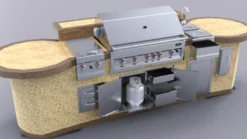 Puerta Doble Con Cajones Y Plataforma 5 Puerta Doble Con Cajones Y Plataforma -Napoleon || Weber || Broil King Ventas Puerta doble cajones plataforma isla barbacoa 2