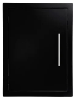 Puerta Vertical Con Módulo Cerrado Negra