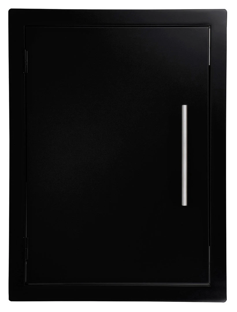 Puerta Vertical Con Módulo Cerrado Negra 1 Puerta Vertical Con Módulo Cerrado Negra