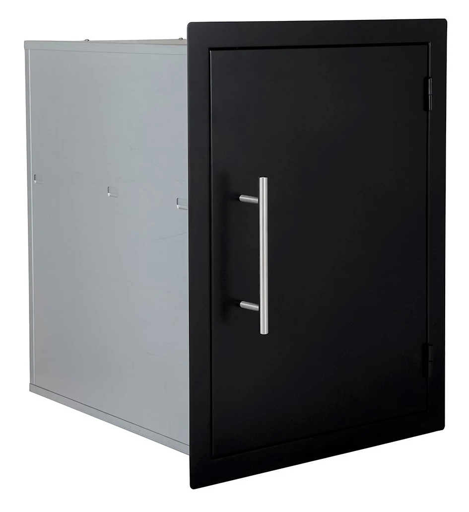 Puerta Vertical Con Módulo Cerrado Negra 2 Puerta Vertical Con Módulo Cerrado Negra - Imagen 2