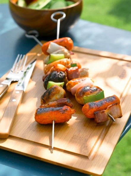 BARBECOOK Set Comida Bambú 1 Persona 2 BARBECOOK Set Comida Bambú 1 Persona - Imagen 2